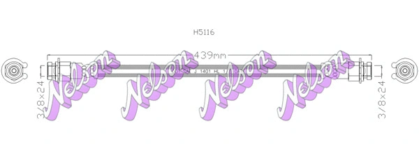 Flexible de frein KAWE H5116