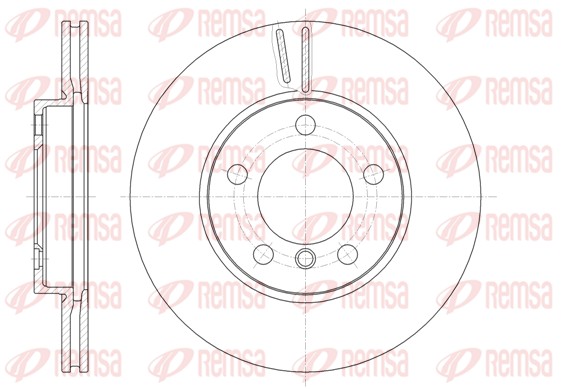 Disque de frein REMSA 61439.10