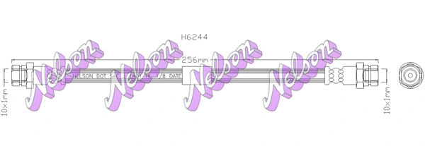 Flexible de frein KAWE H6244