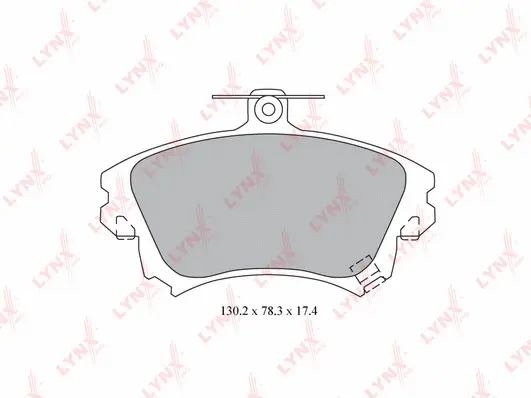 Kit de plaquettes de frein, frein à disque LYNXAUTO BD-5522