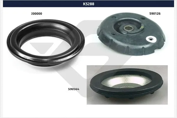 Kit de réparation, coupelle de suspension HUTCHINSON KS 288