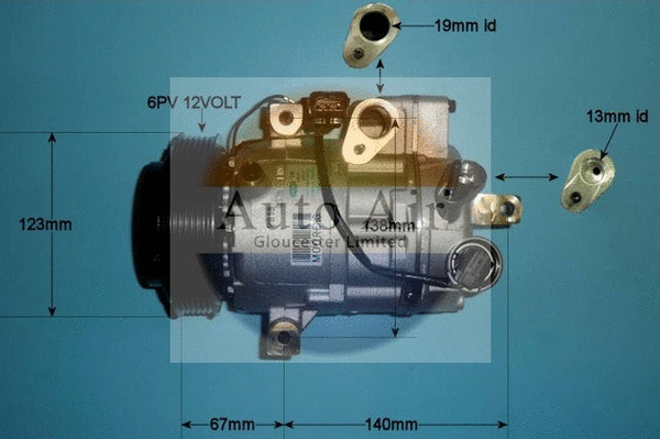 Compresseur, climatisation AUTO AIR GLOUCESTER 14-9773
