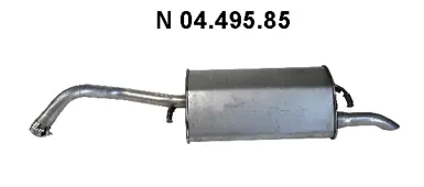 Silencieux arrière EBERSPÄCHER 04.495.85