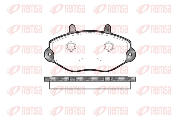 Kit de plaquettes de frein, frein à disque REMSA 0392.00