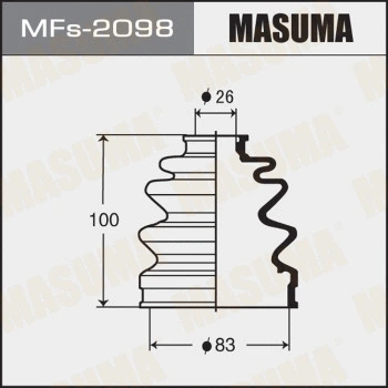 Jeu de joints-soufflets, arbre de commande MASUMA MFs-2098