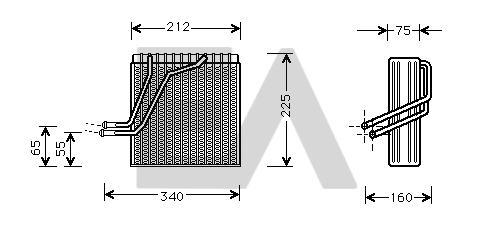 Évaporateur climatisation EACLIMA 43B77001