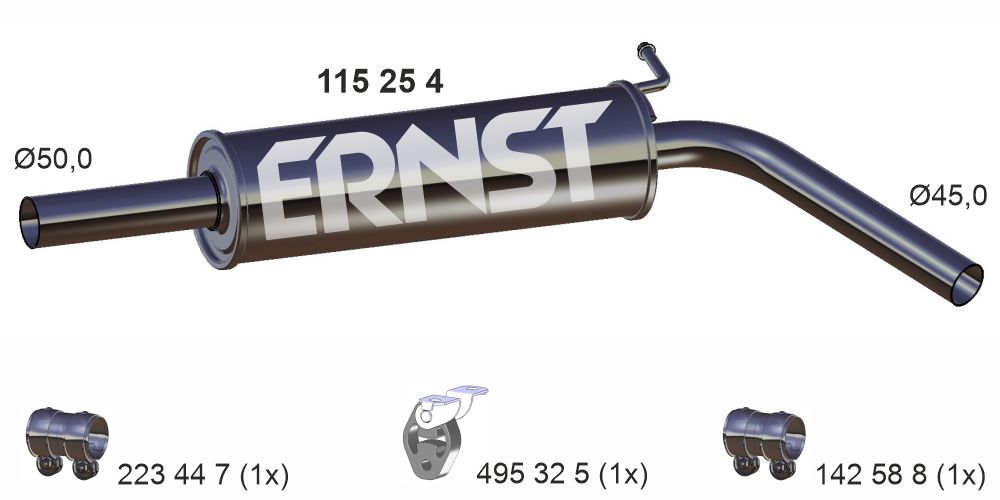 Silencieux central ERNST 115254