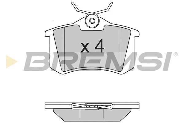 Kit de plaquettes de frein, frein à disque BREMSI BP2806