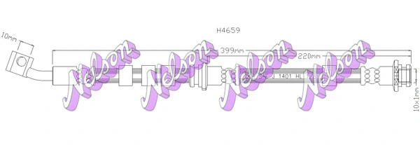 Flexible de frein KAWE H4659