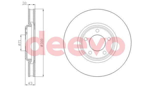 Disque de frein DEEVO BD33560