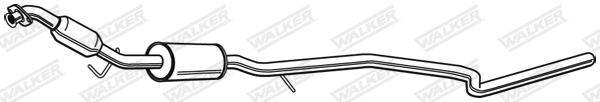 Silencieux central WALKER 23694