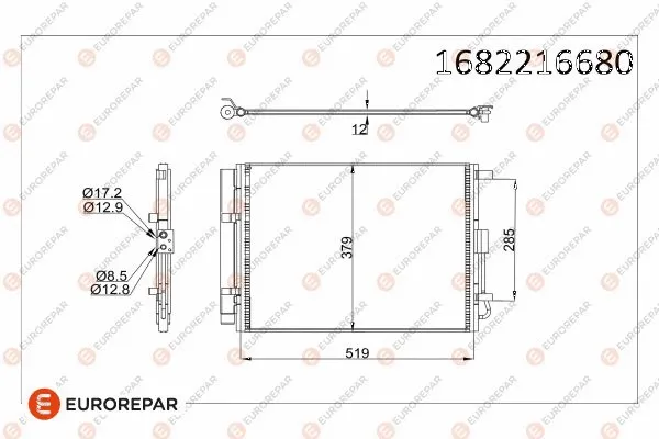 Condenseur, climatisation EUROREPAR 1682216680