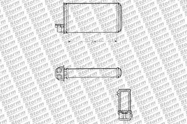 Système de chauffage STORM QUALITY PARTS 70003