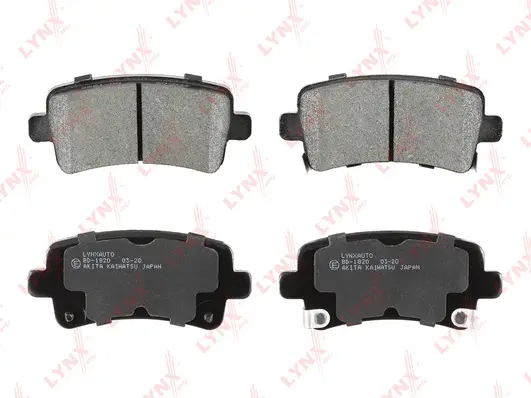 Kit de plaquettes de frein, frein à disque LYNXAUTO BD-1820