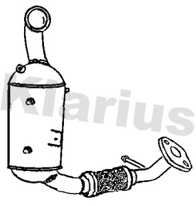 Filtre à particules / à suie, échappement KLARIUS 390989