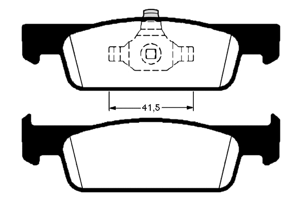 Kit de plaquettes de frein, frein à disque Technika 01846A