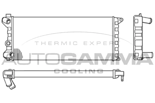 Radiateur, refroidissement du moteur AUTOGAMMA 100078