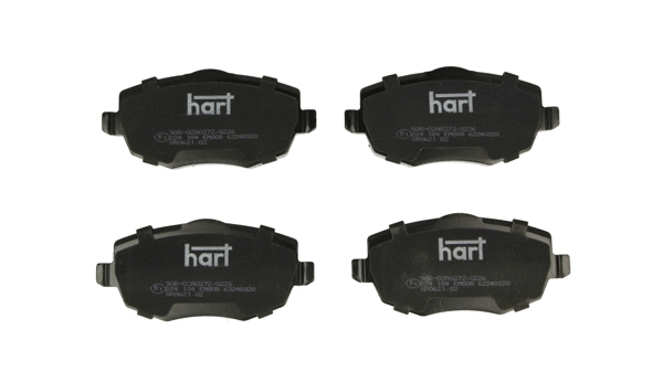 Kit de plaquettes de frein, frein à disque HART 224 184