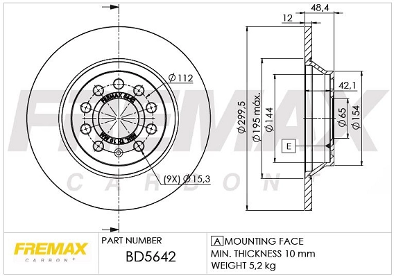 Disque de frein FREMAX BD-5642