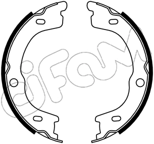 Jeu de mâchoires de frein, frein de stationnement CIFAM 153-740