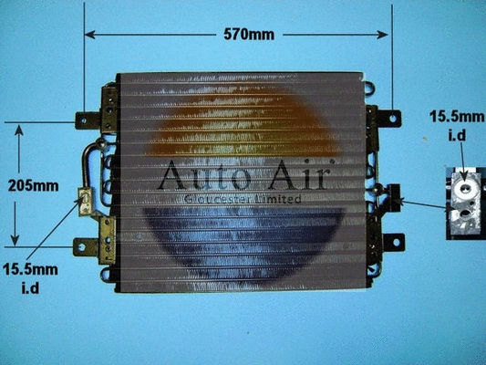 Condenseur, climatisation AUTO AIR GLOUCESTER 16-1117
