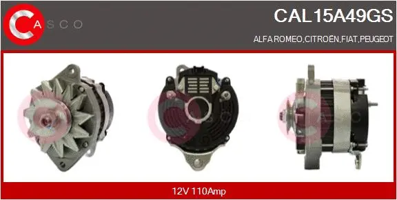Alternateur CASCO CAL15A49GS