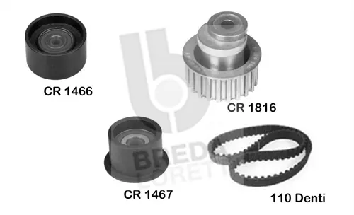 Kit de courroie crantée BREDA LORETT KCD0004