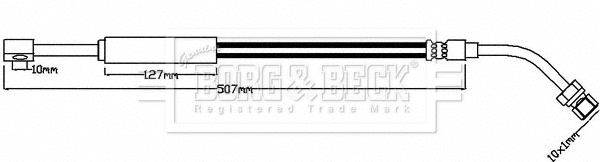 Flexible de frein BORG & BECK BBH8141