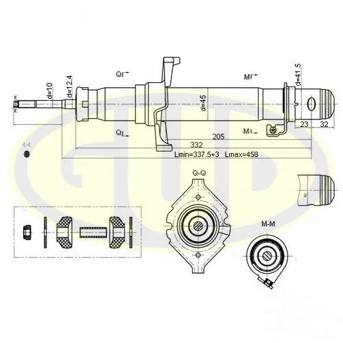 Amortisseur G.U.D. GSA340037