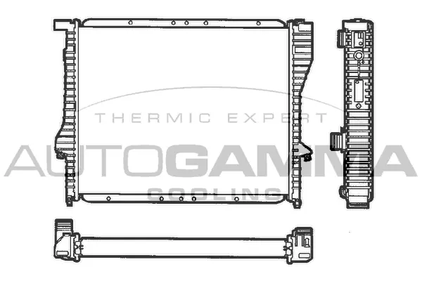 Radiateur, refroidissement du moteur AUTOGAMMA 101362