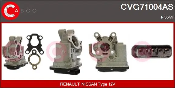Vanne EGR CASCO CVG71004AS