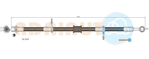 Flexible de frein ADRIAUTO 12.1215