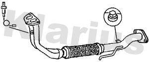Tuyau d'échappement KLARIUS 301214