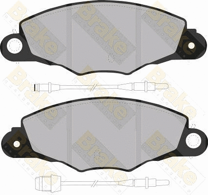Kit de plaquettes de frein, frein à disque Brake ENGINEERING PA1145