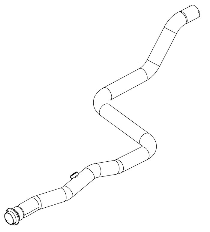 Tuyau d'échappement Vellerand 15777