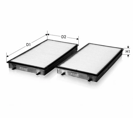 Filtre, air de l'habitacle TECNECO FILTERS CK8912-2