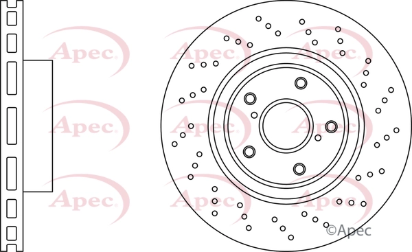 Disque de frein APEC DSK2961