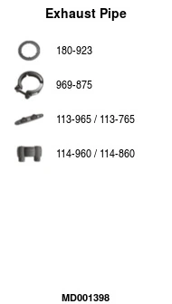 Tuyau d'échappement FA1 MD001398