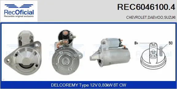 Démarreur RECOFICIAL REC6046100.4
