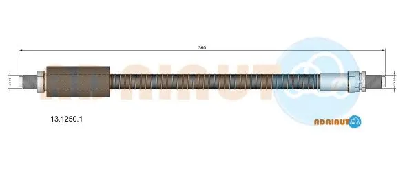 Flexible de frein ADRIAUTO 13.1250.1
