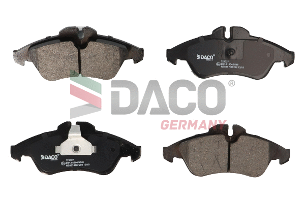 Kit de plaquettes de frein, frein à disque DACO Germany 323327