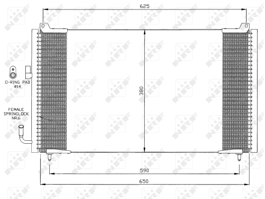 Condenseur, climatisation NRF 35378