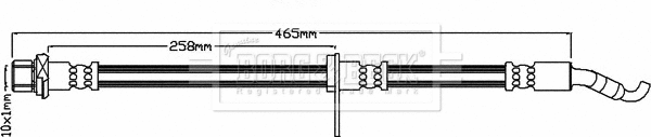 Flexible de frein BORG & BECK BBH8271