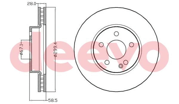 Disque de frein DEEVO BD17620