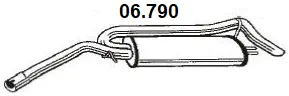 Silencieux arrière NOVAK 06.790