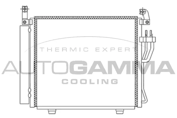 Condenseur, climatisation AUTOGAMMA 105853