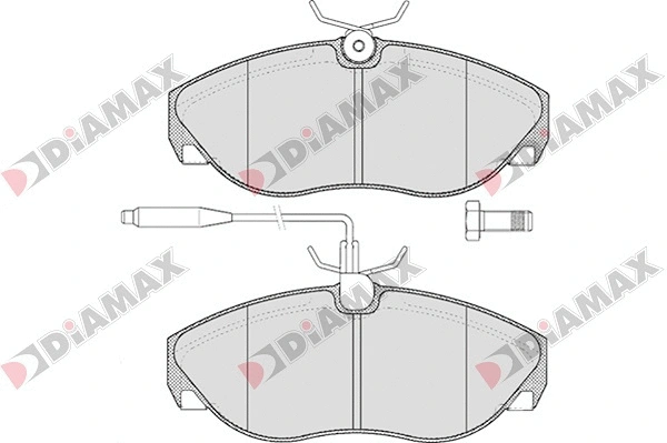 Kit de plaquettes de frein, frein à disque DIAMAX N09021