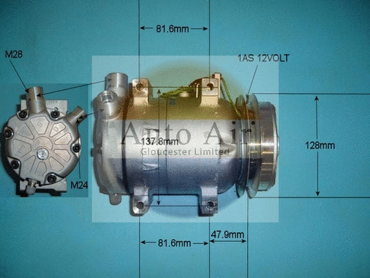 Compresseur, climatisation AUTO AIR GLOUCESTER 14-9695