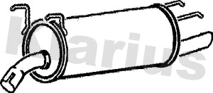 Silencieux arrière KLARIUS 220483