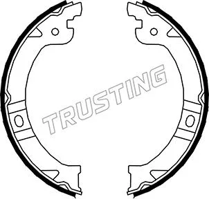 Jeu de mâchoires de frein, frein de stationnement TRUSTING 023.002